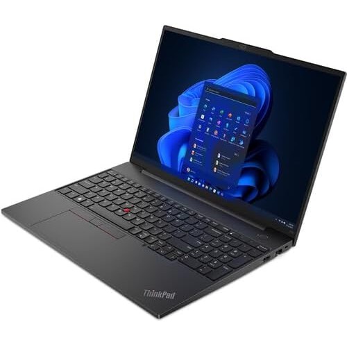 Lenovo ThinkPad E16 Gen 1 (AMD) 16", AMD Ryzen 7 7730U, 16GB, 512GB SSD, Win 11 Home Installed, Juodas