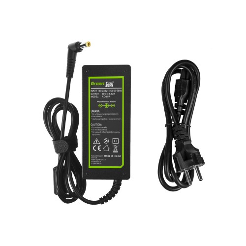Green Cell PRO Charger / AC Adapter 19V 3.42A 65W for Acer Aspire 5741G 5742 5742G E1-521 E1-531 E1-531G E1-570 E1-571 E1-571G